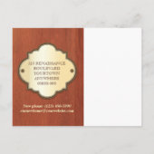 Ankündigung zur Anreise zur Tür Plaque Moving (Rückseite)