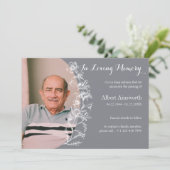 Ankündigung zur Beerdigung der Gray-Floral-Beerdig (Stehend Vorderseite)