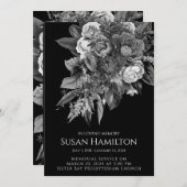 Ankündigung zur Beerdigung des Schwarzen und Weiße (Vorne/Hinten)