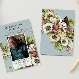 Ankündigung zur Beerdigung von Grünblumen