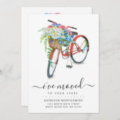 Ankündigung zur Beförderung des roten Fahrrads (Vorne/Hinten)