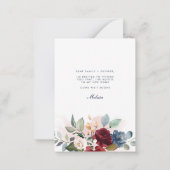 Ankündigung zur Beförderung von Burgund und Floral (Rückseite)