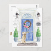 Ankündigung zur Beförderung von Golden Retriever Postkarte (Vorne/Hinten)