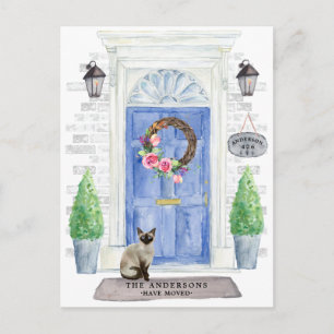 Ankündigung zur Beförderung von Katzen Postkarte