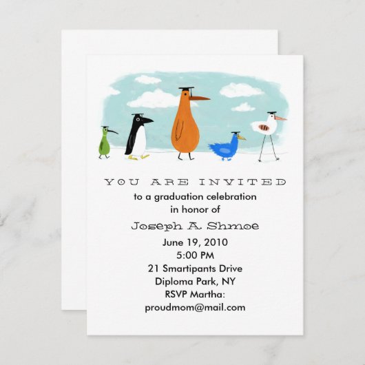 Ankündigung zur Begehung von Bird Grads (Vorne/Hinten)