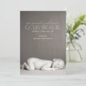 Ankündigung zur benutzerdefinierten Geburt (Stehend Vorderseite)