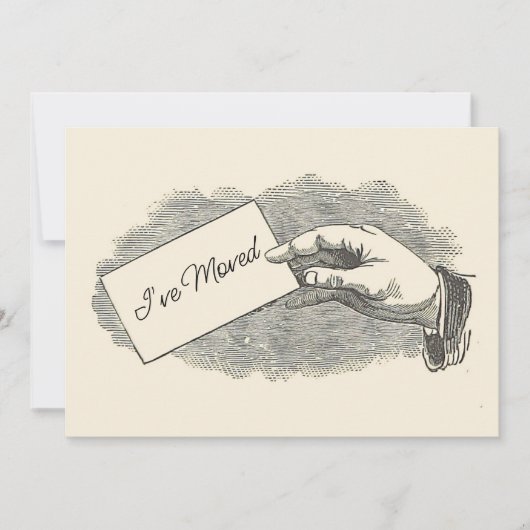 Ankündigung zur Bewegung der coolen Vintagen Hand- (Vorderseite)