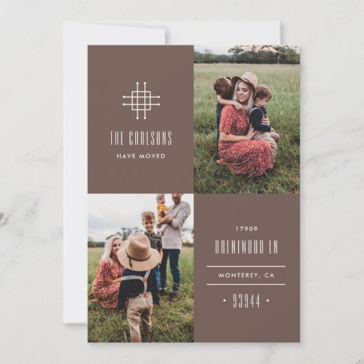 Ankündigung zur Bewegung der Grille - braun (Vorderseite)