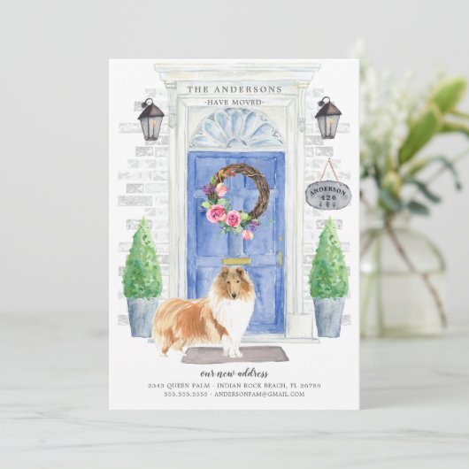 Ankündigung zur Bewegung der rohen Collie-Front (Stehend Vorderseite)