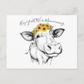 Ankündigung zur Bewegung der Sonnenblumen mit nied Postkarte (Vorderseite)