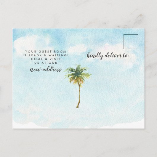 Ankündigung zur Bewegung des Beach Palm Tree (Rückseite)