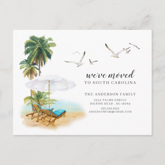 Ankündigung zur Bewegung des Beach Palm Tree (Vorderseite)