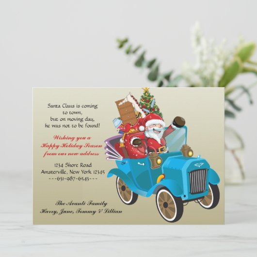 Ankündigung zur Bewegung des Weihnachtsmanns (Stehend Vorderseite)