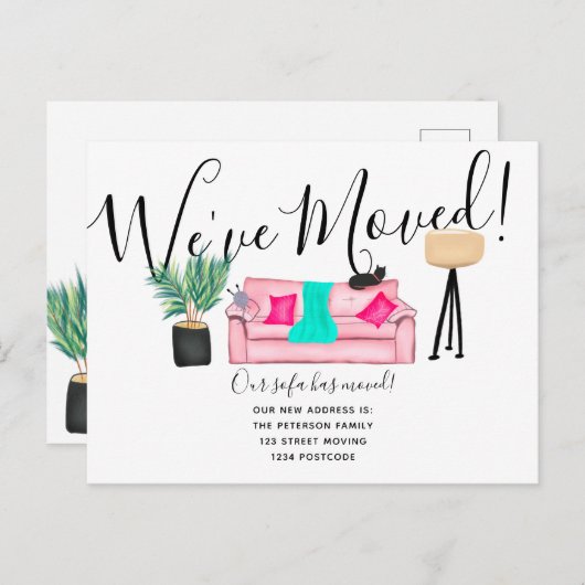 Ankündigung zur Bewegung von lustigen Wohnzimmern (Vorne/Hinten)