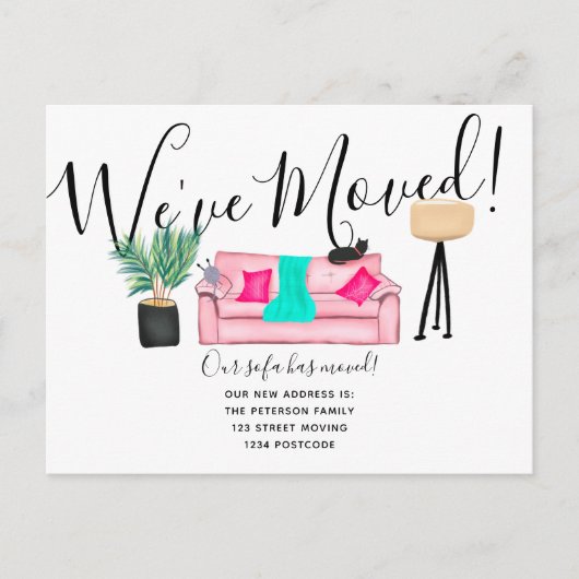 Ankündigung zur Bewegung von lustigen Wohnzimmern (Vorderseite)