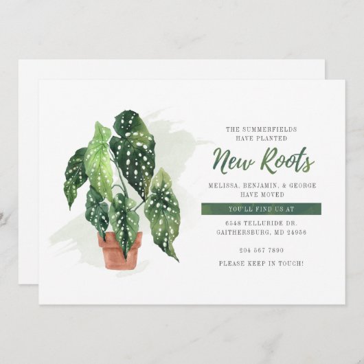 Ankündigung zur botanischen Bewegung (Vorne/Hinten)