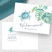 Ankündigung zur botanischen Bewegung der Tropenkur Postkarte