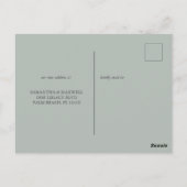 Ankündigung zur botanischen Bewegung im Wasserbere Postkarte (Rückseite)