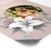 Ankündigung zur digitalen Beerdigung Sofortnachlad Poster (Ecke)