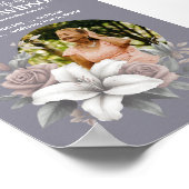 Ankündigung zur digitalen Beerdigung Sofortnachlad Poster (Ecke)