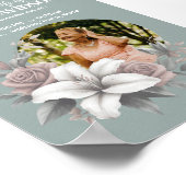 Ankündigung zur digitalen Beerdigung Sofortnachlad Poster (Ecke)