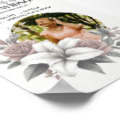 Ankündigung zur digitalen Beerdigung Sofortnachlad Poster (Ecke)