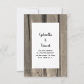 Ankündigung zur Eheschließung von rustikalem Land (Vorderseite)
