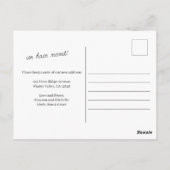 Ankündigung zur einfachen Weihnachtsfeier im Wasse Postkarte (Rückseite)