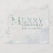 Ankündigung zur einfachen Weihnachtsfeier im Wasse Postkarte (Vorderseite)