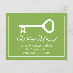 Ankündigung zur einfachen Weiß-Grün-Minimal-Bewegu