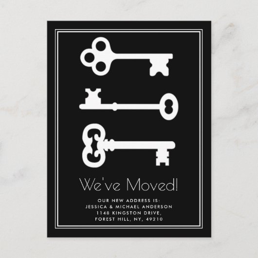 Ankündigung zur einfachen Weiß-Schwarz-Minimal-Bew (Vorderseite)