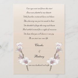 Ankündigung zur Einführung von Kirschblüten