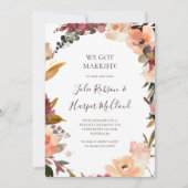 Ankündigung zur Entstehung von Burgund Orange-Blum (Vorderseite)