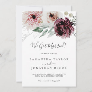 Ankündigung zur Floral-Romance-Elopement