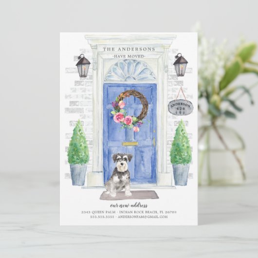 Ankündigung zur Frontklappe der Miniatur Schnauzer (Stehend Vorderseite)