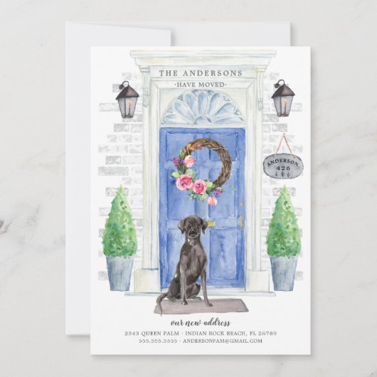 Ankündigung zur Frontklappe des schwarzen Labors (Vorderseite)