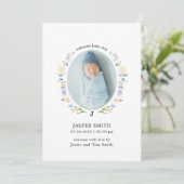 Ankündigung zur Geburt des Ozeans - Minimalistisch (Stehend Vorderseite)