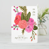 Ankündigung zur Geburt des Vintagen Gartens (Stehend Vorderseite)