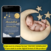 Ankündigung zur Geburt eines Babys in der Nacht St