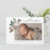 Ankündigung zur Geburt eines Blumenkindes bei Vint (Stehend Vorderseite)