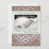 Ankündigung zur Geburt eines grünen Kindes (Vorderseite)