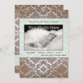 Ankündigung zur Geburt eines grünen Kindes (Vorne/Hinten)