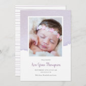 Ankündigung zur Geburt von Wasserfarben (Vorne/Hinten)