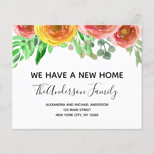 Ankündigung zur Haushaltsverschiebung Blütenrot pi (Vorderseite)