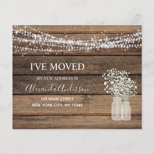 Ankündigung zur Haushaltsverschiebung Rustikaler B Flyer (Vorne)