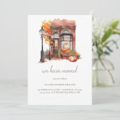 Ankündigung zur Herbsttür (Stehend Vorderseite)