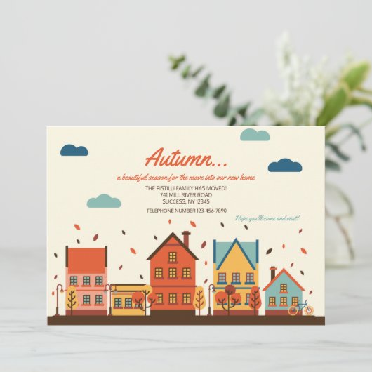 Ankündigung zur Herbstumsiedlung (Stehend Vorderseite)