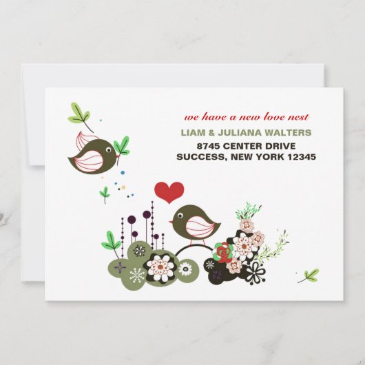 Ankündigung zur Liebe Nest Moving (Vorderseite)