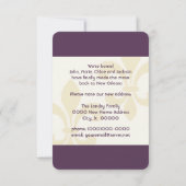 Ankündigung zur lila Lilie Schlüsselbewegung (Rückseite)