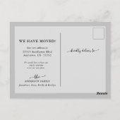 Ankündigung zur Minimalistischen Kalligrafie Postkarte (Rückseite)